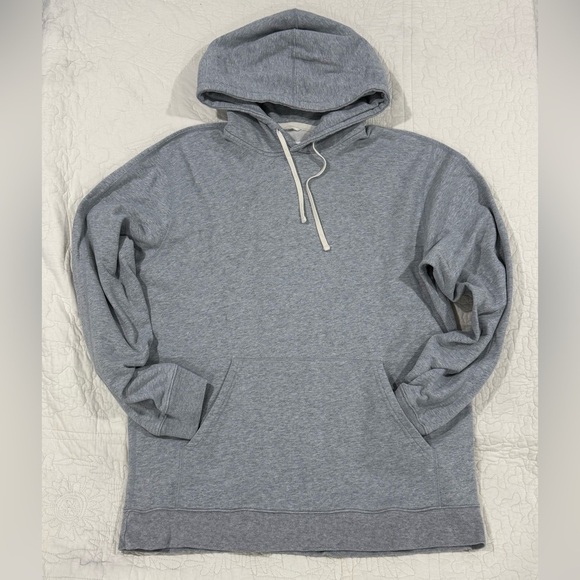 Reigning Champ Other - Reigning Champ Mens Heather Gray Pullover Hoodie Size L